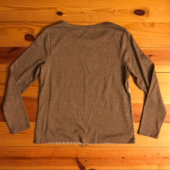 Talbots Tan White Sweater, EUC, M - Picture 10 of 10